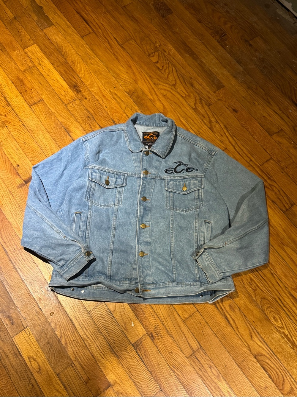 Vintage Orange County Choppers Men’s Denim Jacket (XL)
